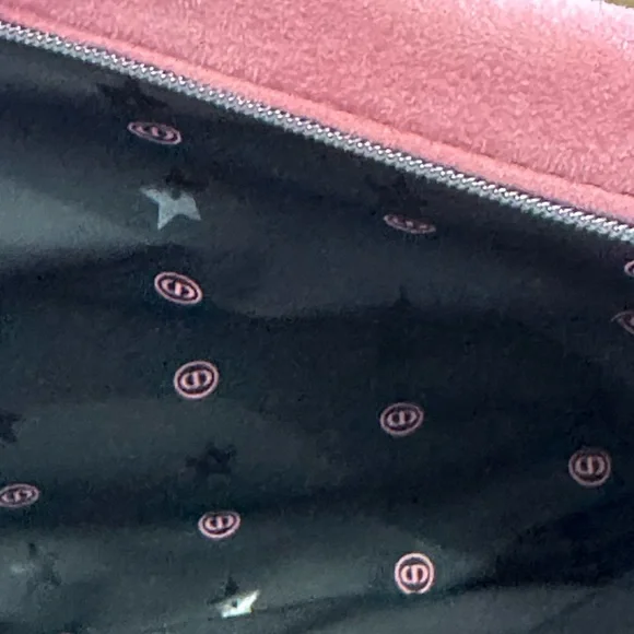 Christian DIOR Pink Cosmetic Bag with Embossed Logo and star charm - Picture 3 of 5